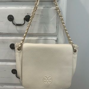 Tory Burch cream purse